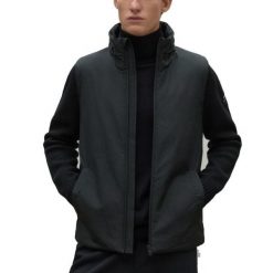 Kurtka ECOALF TIPA Czarny. Czarne kurtki męskie Ecoalf, bez wzorów, z tkaniny, bez kaptura. W wyprzedaży za 642.60 zł.