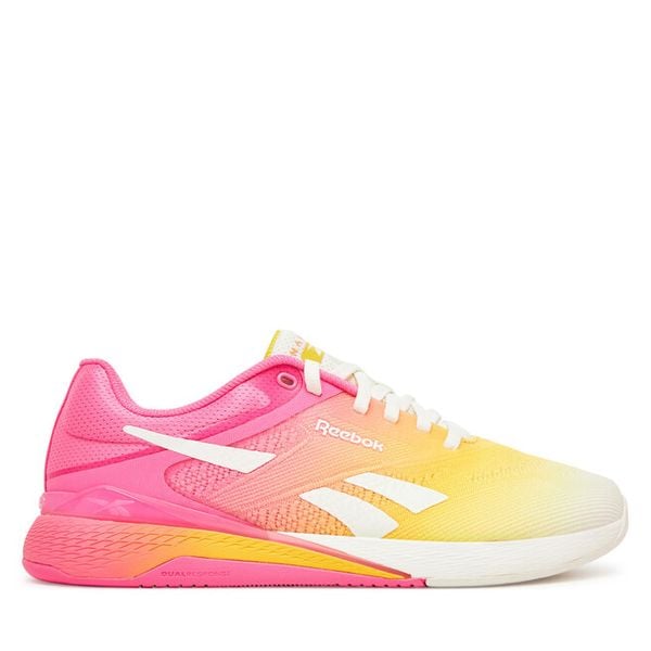 Buty na siłownię Reebok. Żółte obuwie sportowe damskie Reebok, bez wzorów, bez zapięcia, na fitness i siłownię. Za 599.99 zł.