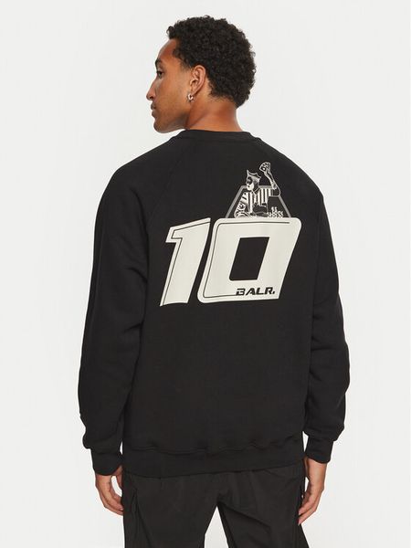 BALR. Bluza B1262.1085.102 Czarny Box Fit. Czarne bluzy męskie BALR., m, bez wzorów, z bawełny, bez ramiączek, bez kaptura. Za 339.99 zł.