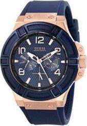 Zegarek Guess Zegarek Męski Guess W0247G3 ( 42 mm). Zegarki męskie Guess, z aplikacjami. Za 430.50 zł.