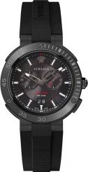 Versace Zegarek marki Versace model VECN00219 kolor Czarny. Akcesoria męski. Sezon: Cały rok NoSize. Czarne zegarki męskie Versace, bez wzorów. Za 3,994.06 zł.