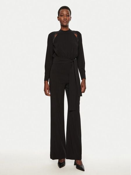 ACCESS FASHION Kombinezon 44-5510-436 Czarny Regular Fit. Czarne sukienki damskie ACCESS FASHION, bez wzorów, z syntetyku, bez kołnierzyka, bez ramiączek. Za 539.99 zł.