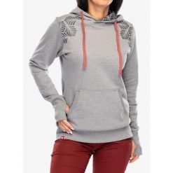 Bluza z kapturem damska Ocun Hoodie. Szare bluzy damskie Ocun, xs, bez wzorów, sportowe, bez ramiączek, z kapturem. Za 245.99 zł.
