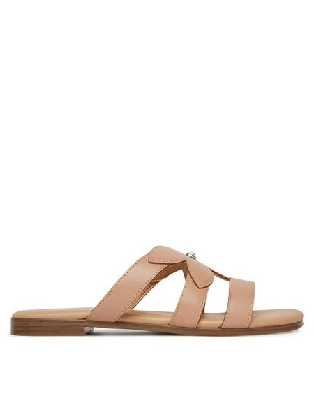 Lasocki Klapki RST-ARENA-69 Beżowy. Brązowe klapki damskie Lasocki, bez wzorów, ze skóry, bez obcasa, bez zapięcia. Za 129.99 zł.