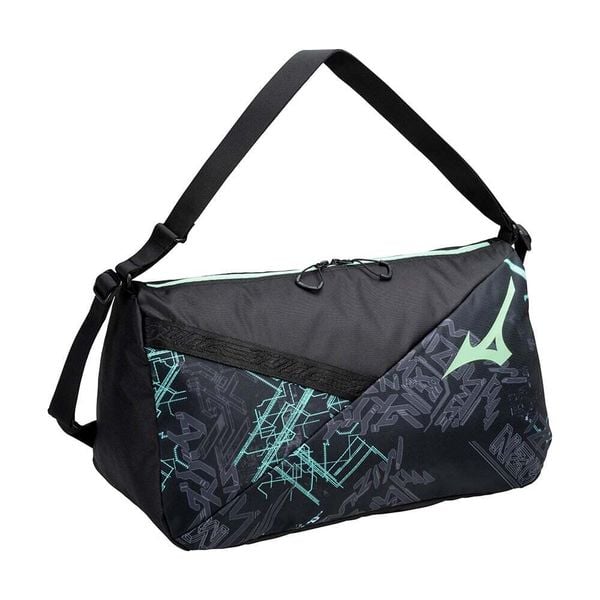 Torba podróżna Mizuno Waso. Czarne torby na ramię męskie Mizuno, z materiału, na ramię, duże. Za 229.00 zł.