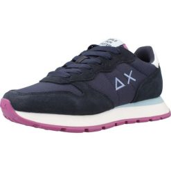 Buty SUN68 ALLY SOLID Niebieski. Niebieskie obuwie trekkingowe damskie SUN68, z materiału, bez zapięcia. Za 270.99 zł.