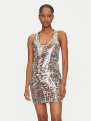Guess Sukienka codzienna E5GK04 KCR72 Brązowy Bodycon Fit. Brązowe sukienki damskie Guess, na co dzień, xs, z aplikacjami, z syntetyku, bez kołnierzyka, bez ramiączek, bodycon. Za 239.99 zł.