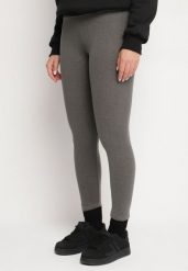 Szare Legginsy z Wysokim Stanem i Szeroką Gumką w Talii Seviel. Szare legginsy damskie Born2be, bez wzorów, z jeansu. Za 29.99 zł.