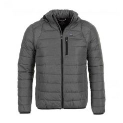 Kurtka narciarska Peak Mountain Cenzo. Szare kurtki sportowe męskie Peak Mountain, na zimę, bez wzorów, z puchu, z kapturem, narciarskie. W wyprzedaży za 348.00 zł.