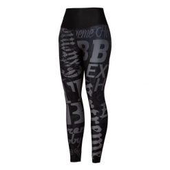 Legginsy sportowe damskie z wysokim stanem EXTREME HOBBY LETTERS. Czarne legginsy damskie EXTREME HOBBY, m, bez wzorów, z elastanu, z podwyższonym stanem, do biegania. Za 229.00 zł.