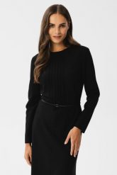 Elegancka sukienka w stylu retro czarna. Czarne sukienki damskie Stylove, m, bez wzorów, eleganckie, bez kołnierzyka, bez ramiączek. Za 309.00 zł.