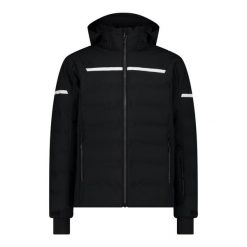 Kurtka narciarska z kapturem i zamkiem CMP. Czarne kurtki sportowe męskie CMP, na zimę, m, bez wzorów, z kapturem, narciarskie. Za 1,019.50 zł.