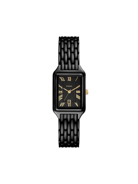 Fossil Zegarek Raquel ES5385 Czarny. Czarne, analogowe zegarki damskie FOSSIL. Za 849.99 zł.