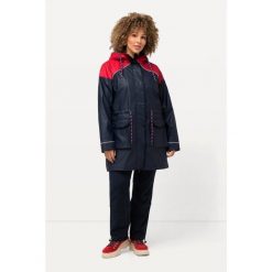 Damskie Kurtka przeciwdeszczowa HYPRAR hydrofobowa kaptur. Niebieskie kurtki sportowe damskie Ulla Popken, plus size, bez wzorów, z bawełny, bez ramiączek, bez kaptura, trekkingowe. W wyprzedaży za 543.99 zł.