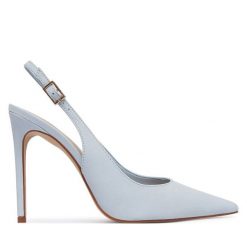 Szpilki Aldo. Niebieskie szpilki damskie Aldo, bez wzorów, bez obcasa, na szpilce, bez zapięcia. Za 499.99 zł.