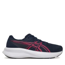 Buty do biegania Asics. Niebieskie obuwie sportowe damskie Asics, bez wzorów, bez zapięcia, do biegania. Za 219.99 zł.
