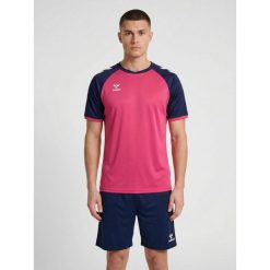 Koszulka Hummel League. Czerwone bluzki damskie Hummel, bez wzorów, eleganckie, bez kołnierzyka, bez ramiączek. Za 185.00 zł.