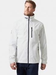 Kurtka Żeglarska Męska Helly Hansen Crew 2.0. Białe kurtki męskie Helly Hansen, m, bez wzorów, z materiału, bez kaptura. Za 667.75 zł.