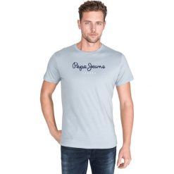 Pepe Jeans Eggo Koszulka Niebieski Szary. Niebieskie t-shirty męskie Pepe Jeans, s, bez wzorów, z bawełny, bez kołnierzyka, bez ramiączek. Za 145.95 zł.