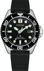 Zegarek Citizen Promaster Marine męski czarna tarcza 41 mm (BN0266-07E). Czarne zegarki męskie CITIZEN, bez wzorów. Za 1,494.99 zł.