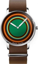 Zegarek Lumes Zegarek męski Charles BowTie RILSA.N.B brązowy. Brązowe zegarki męskie Lumes, bez wzorów. Za 261.30 zł.