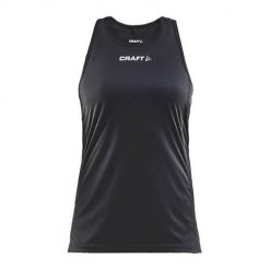 Koszulka treningowa damska Craft Rush Ärmellos. Czarne bluzki damskie Craft, xl, bez wzorów, z poliesteru, sportowe, bez kołnierzyka, bez ramiączek. Za 209.99 zł.