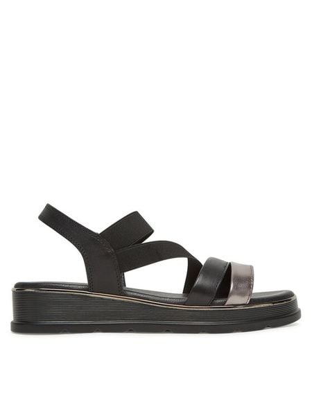 Lasocki Sandały RST-HANA-01 Czarny. Czarne sandały damskie Lasocki, bez wzorów, ze skóry, bez obcasa, na płaskiej podeszwie, bez zapięcia. Za 159.99 zł.