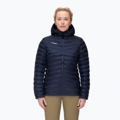 Kurtka ocieplana damska Mammut Albula IN Hooded. Czarne kurtki sportowe damskie Mammut, na zimę, s, bez wzorów, bez ramiączek, bez kaptura, trekkingowe. Za 969.99 zł.