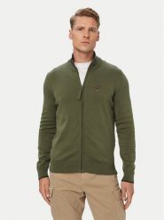 Aeronautica Militare Kardigan 262MA1632UL00506 Khaki. Brązowe swetry męskie Aeronautica Militare, m, bez wzorów, z bawełny, bez kołnierzyka, bez ramiączek. Za 679.99 zł.