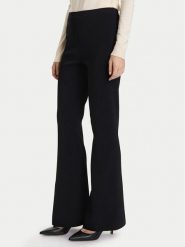 TWINSET Spodnie materiałowe 252TP3206 Czarny Flare Fit. Czarne spodnie materiałowe damskie Twinset, bez wzorów, z materiału. Za 739.99 zł.