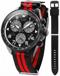 Zegarek męski Vostok Europe 6S30-325C744NBR czarny. Czarne zegarki męskie Vostok Europe, bez wzorów. Za 3,146.83 zł.