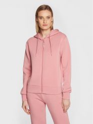 Guess Bluza V3RQ11 K7UW2 Różowy Regular Fit. Czerwone bluzy damskie Guess, xxs, z aplikacjami, z wiskozy, bez ramiączek, bez kaptura. Za 229.99 zł.