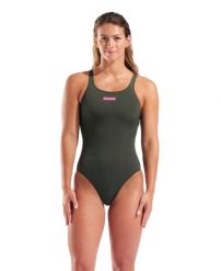 Strój kąpielowy damski Arena Team Swimsuit Swim Pro Solid. Zielone stroje kąpielowe damskie ARENA, l, bez wzorów, z materiału. Za 169.00 zł.