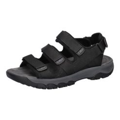 Sandały męskie CMP Khoros. Czarne sandały męskie CMP, na lato, bez wzorów, z gumy, klasyczne, bez zapięcia. Za 229.99 zł.