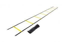 Drabina pomostowa Speed Ladder - 4 metry, torba w komplecie. Czarne torby sportowe męskie VIRTUFIT, bez wzorów, z materiału, duże. Za 88.99 zł.