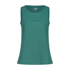 Damski tank top CMP. Zielone topy damskie CMP, xs, bez wzorów, sportowe, bez kołnierzyka, bez ramiączek. Za 87.40 zł.