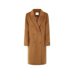 Płaszcz damski Pepe Jeans Beth. Brązowe płaszcze damskie Pepe Jeans, na zimę, m, bez wzorów, z jeansu, biznesowe, bez kołnierzyka, bez kaptura. Za 782.65 zł.