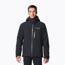 Kurtka ocieplana męska Columbia Explorers Edge II Insulated. Czarne kurtki męskie Columbia, m, bez wzorów, z puchu, sportowe, bez kaptura. Za 779.99 zł.