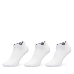 Skarpety krótkie EA7 Emporio Armani. Białe skarpetki damskie EA7 Emporio Armani, bez wzorów. Za 114.99 zł.