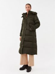 Guess Płaszcz zimowy W3BL41 WFSW2 Khaki Regular Fit. Brązowe płaszcze damskie Guess, na zimę, s, z aplikacjami, z syntetyku, bez kołnierzyka, bez kaptura. Za 869.99 zł.