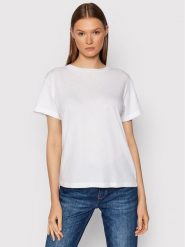 Marc O'Polo T-Shirt B01 2100 51117 Biały Regular Fit. Białe t-shirty damskie Marc O'Polo, xl, bez wzorów, z bawełny, bez kołnierzyka, bez ramiączek. Za 129.99 zł.