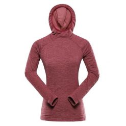 Bluza sportowa damska z kapturem Alpine Pro Rolta. Brązowe bluzy damskie Alpine Pro, bez wzorów, sportowe, bez ramiączek, z kapturem. W wyprzedaży za 119.00 zł.