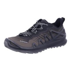 Buty trekkingowe męskie Lowa Merger Low Gtx. Brązowe trekkingi męskie Lowa, z materiału, bez zapięcia. Za 835.00 zł.