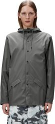 Rains Kurtka unisex Rains Grey. Szare kurtki sportowe damskie Rains, bez wzorów, bez ramiączek, bez kaptura. Za 379.00 zł.