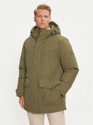 Tommy Hilfiger Kurtka puchowa Rockie MW0MW36595 Khaki Regular Fit. Brązowe kurtki męskie Tommy Hilfiger, m, bez wzorów, z puchu, bez kaptura. Za 1,329.00 zł.