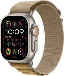 Smartwatch Apple Watch Ultra 2 GPS + Cellular 49mm Titanium Case Alpine Loop Large Beżowy (MX4H3WB/A). Brązowe zegarki smartwatch Apple, bez wzorów. Za 3,896.50 zł.