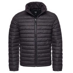 Kurtka turystyczna męska Superdry Studios Non. Szare kurtki męskie Superdry, na zimę, m, bez wzorów, z poliesteru, eleganckie, bez kaptura. W wyprzedaży za 330.00 zł.