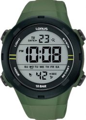 Zegarek męski Lorus R2305QX9 zielony. Zielone zegarki męskie Lorus, bez wzorów. Za 225.42 zł.
