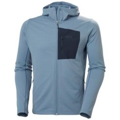 Bluza z kapturem Helly Hansen Versalite Fleece. Niebieskie bluzy sportowe męskie Helly Hansen, m, bez wzorów, z kapturem. Za 471.00 zł.