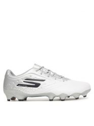 Skechers Buty do piłki nożnej Skechers Gold Fg- 252015/WSL Biały. Białe buty sportowe męskie Skechers, bez wzorów, ze skóry, bez zapięcia. Za 229.99 zł.